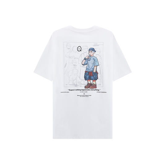 【断码清仓】HX 夏季圆领短袖T恤C102520038101/02 商品图1