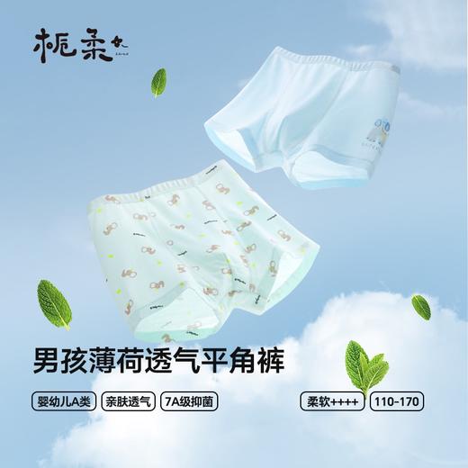 【云优选】栀柔儿童内裤宝宝男女童透气莫代尔a类7A抗菌四三平角裤新款网眼（贴身衣物不支持7天无理由退货，介意慎拍） 商品图3