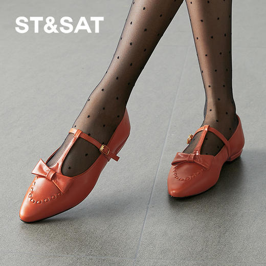 【精选牛皮】星期六复古英伦风镂空玛丽珍SSD1111191 商品图6