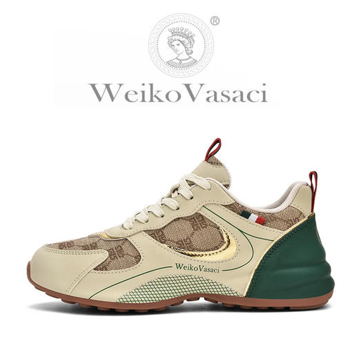WeikoVasaci维客瓦萨奇春秋款透气潮牌轻奢手工鞋男情侣老爹鞋 商品图2