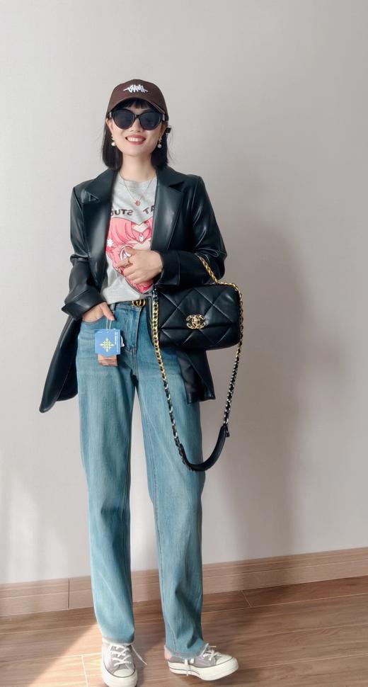 土耳其新款猫须裤脚烟管窄直筒裤 商品图3