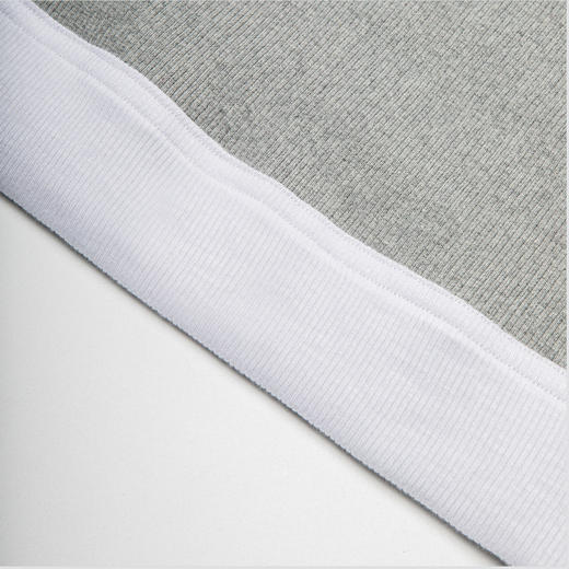 ROMI STUDIO【慵懒趣味】32支2×2密织罗纹撞色灰色吊带背心T3421 商品图2