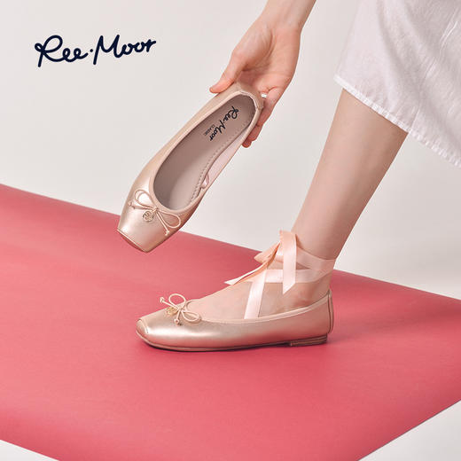 Reemoor睿慕女鞋交叉绑带芭蕾鞋 | 平底鞋跟、减龄百搭、舒适轻便 商品图1