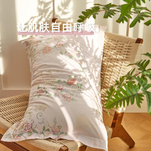 月色玫瑰全棉印花四件套 四季可用 商品图3