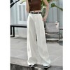 洛诗琳15029春季百搭单品高腰显瘦通勤直筒阔腿裤25256 商品缩略图0