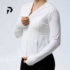 POPBASIC修身自带凉感高弹防晒衣女款夏防紫外线户外外套休闲透气