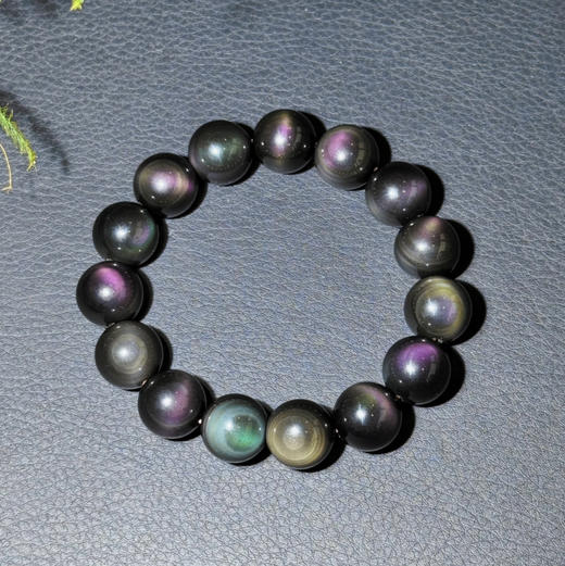 [ 绮炫 ]  彩虹眼黑曜石手串 商品图1