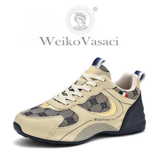 WeikoVasaci维客瓦萨奇春秋款透气潮牌轻奢手工鞋男情侣老爹鞋 商品图3