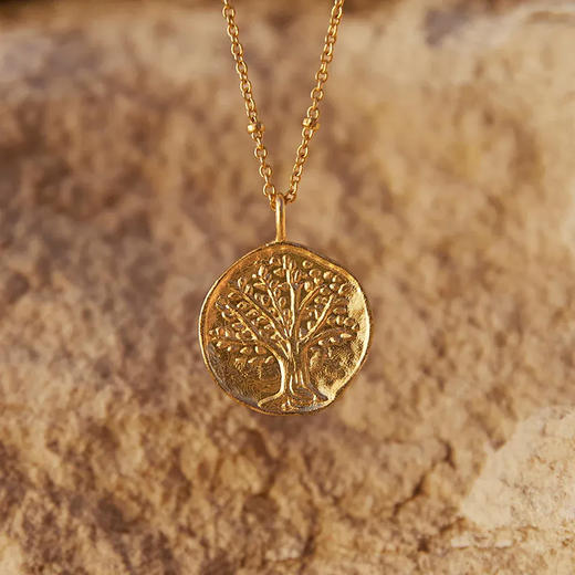 在途4周到｜Agapee-Gaya-生命之树 24k镀金 吊坠 项链［法国设计师］ 商品图2