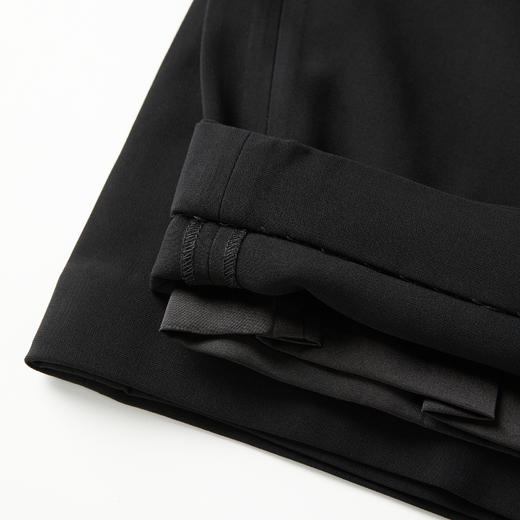 ROMI STUDIO“棕标系列”腔调穿搭高密纹醋酸高腰直筒西裤K4006 商品图8