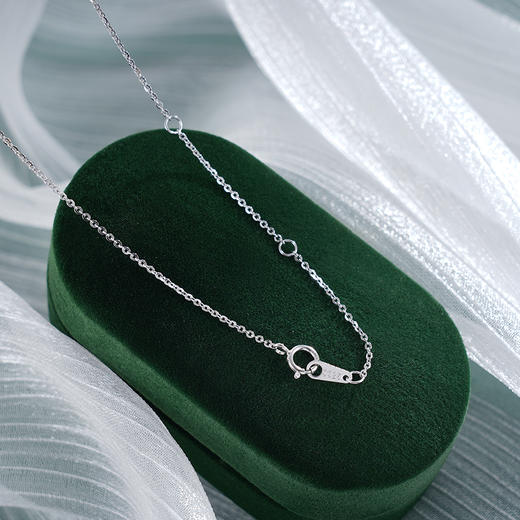 子佩集S925银【翠蝶画境】套链【YL-5424】纯银项链时尚和田碧玉蝴蝶珍珠2503 商品图4