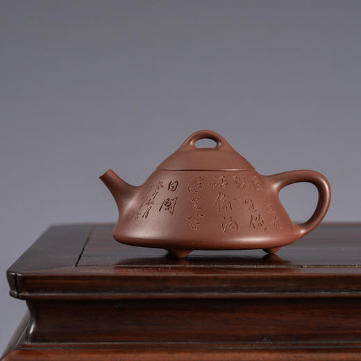 《斗瓢壶》 魏治国 高级工艺美术师、江苏省优秀青年陶艺家、高级乡村振兴技艺师、一级技师、紫砂陶优秀传承人、非物质文化遗产传承人 商品图1