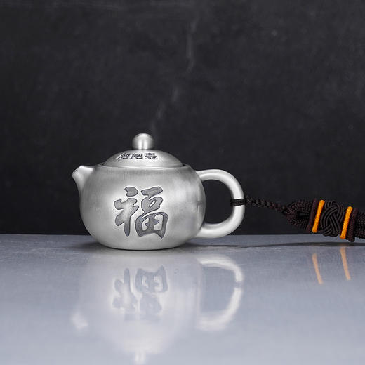 子佩集S999银【福壶相遇】手把件【SBJ972】纯银手把件壶盖可转动2503 商品图6