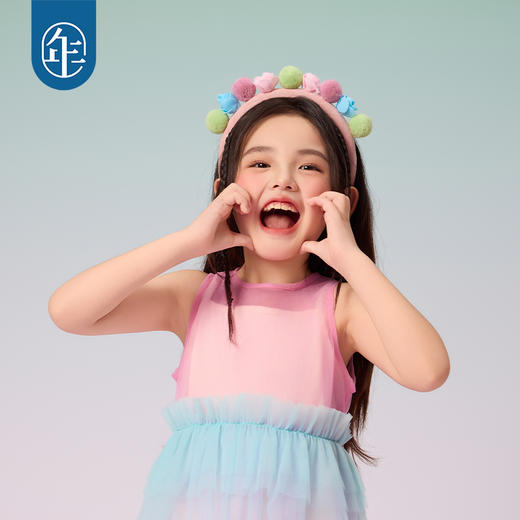 年衣2025年夏季新品发箍女童儿童民族风甜美发饰糯朵绒绒发箍 商品图3