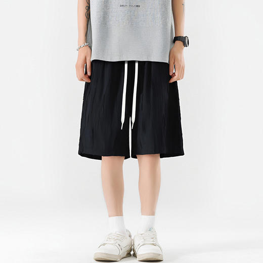 【DSL】大依优型大码短裤五分裤大号裤子弹力透气加肥加大夏季松紧腰宽松运动沙滩裤 商品图5