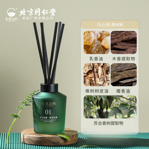 本草之约复方纯天然香薰车载香氛室内香薰机精油补充液礼物男女礼盒 复方精油 商品图1