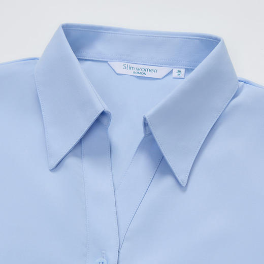 【含竹浆纤维】罗蒙女士长袖衬衫气质通勤舒适百搭简约大方衬衣女 商品图6