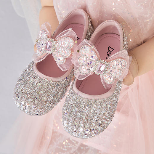 笛莎Deesha 女童童鞋2025夏新款浅口低帮皮鞋 商品图1