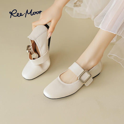 【2025年春夏新款】Reemoor睿慕复古法式玛丽珍鞋女鞋 | 柔软舒适、复古时尚、轻便百搭 商品图11
