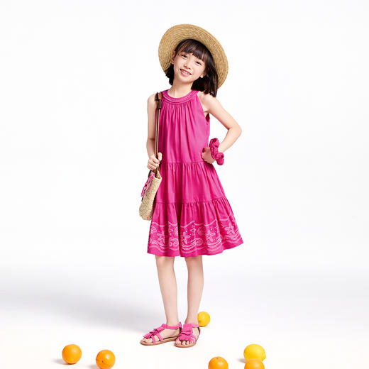 【实体店同款】女童无袖连衣裙夏季新款安奈儿童装AG523661 商品图3