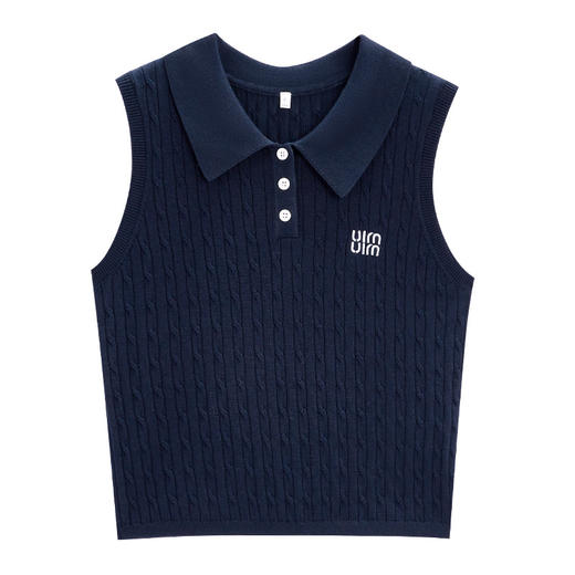 IEF/爱依服2025上衣夏季 韩版简约通勤气质休闲修身百搭背心DZ41968- 商品图5