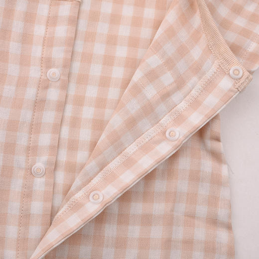 棉果果夏季彩棉纯棉哈衣爬服对开连体衣M201722199212 商品图4