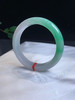 612599，56.5飘阳绿手镯，底妆细腻干净，一大截带色， 绿色白底之间过度均匀，干净清爽 商品缩略图2