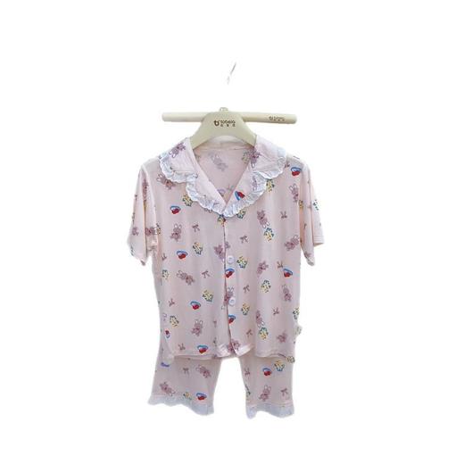 【99元起2套】夏季60支优可丝超柔丝滑儿童翻领家居服 亲子装中大童清凉亲肤睡衣 商品图4