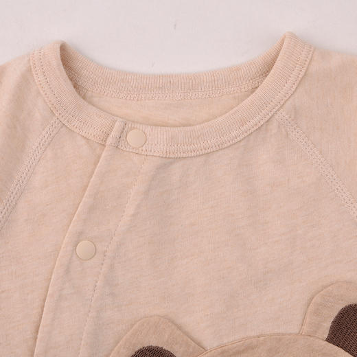 棉果果夏季彩棉纯棉哈衣爬服偏襟连体衣M201720199209 商品图1