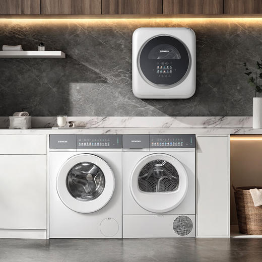 西门子（SIEMENS）iQ500超氧洗烘套装10公斤变频滚筒洗衣机 蒸汽除皱 深层净洗 智能投放 全自动烘干机冷凝器自清洁 WG54K7D00W+WQ55K7U00W 商品图0