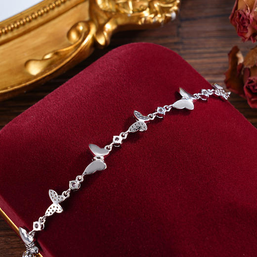 子佩集S925银【蝶缘入梦】手链【SL070220】纯银时尚蝴蝶贝母2503 商品图4