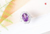 紫水晶戒指【若棠】，925银镶 商品缩略图1