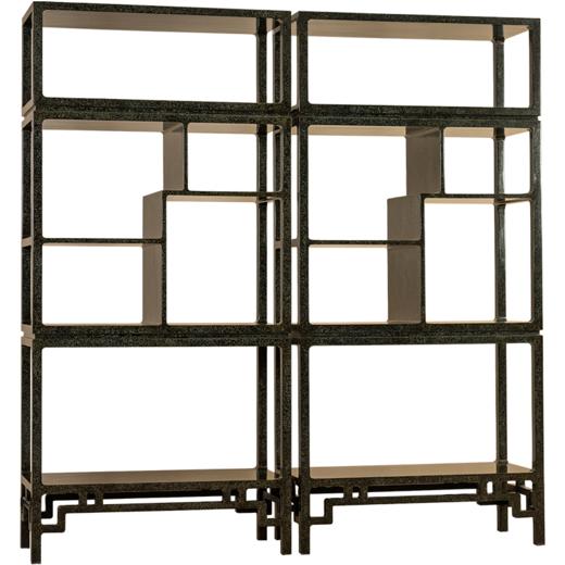 犀皮漆博古架（一对） 商品图5