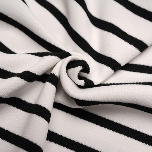 ROMI STUDIO“法式复古”优雅黑杏撞色条纹修身针织吊带背心T3788 商品图3