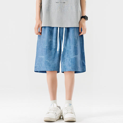 【DSL】大依优型大码短裤五分裤大号裤子弹力透气加肥加大夏季松紧腰宽松运动沙滩裤 商品图2