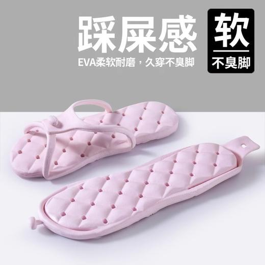 【便携式折叠拖鞋】出差旅行游泳 酒店轻便防滑男 旅游沙滩人字拖凉拖  商品图5