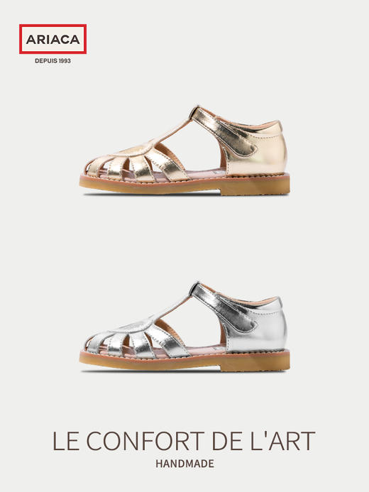 ARIACA艾芮苏女童公主凉鞋2025夏季新款宝宝软底儿童包头鞋小女孩1856-3 商品图6
