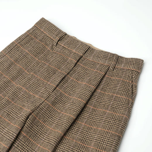 ROMI STUDIO"quiet luxury"精纺羊毛腔调穿搭咖格西裤23AWK805 商品图6