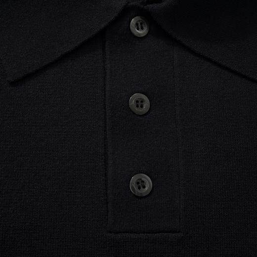 中性款logo刺绣针织短袖Polo衫合身版 商品图2