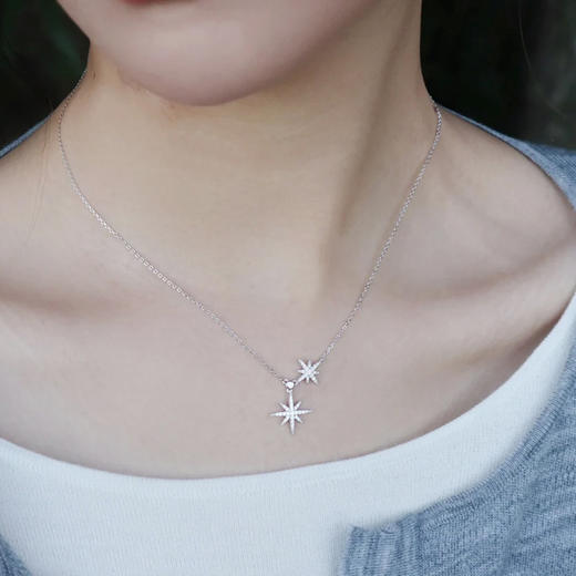 【礼盒礼袋】APM Monaco 双流星项链精致锁骨链 商品图1
