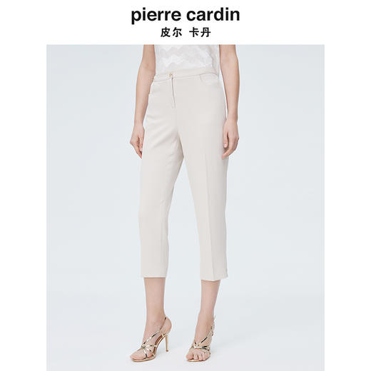 皮尔卡丹女装新款都市干练高频百搭直筒西裤P4253T4026M0 商品图4