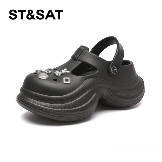 【6CM增高】星期六舒适软弹镂空洞洞鞋SSD2110F2M 商品图7