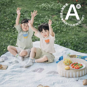 贝易彩虹野餐垫加厚防潮户外野炊野营帐篷垫春游坐垫便携防水垫子