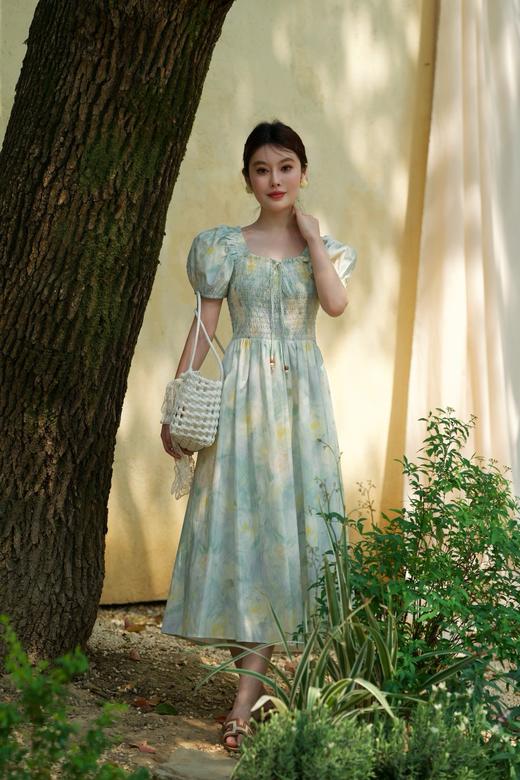【门店同款】ENJOY夏季“悠然之境”油画系带连衣裙 162253086 商品图1