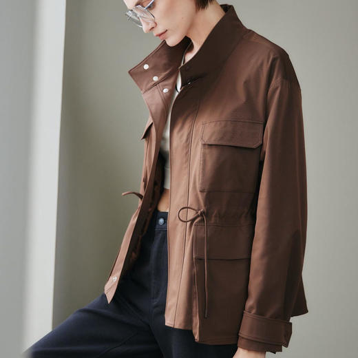 洛诗琳14742春季新款设计感随性收腰显瘦中装外套女091 商品图1