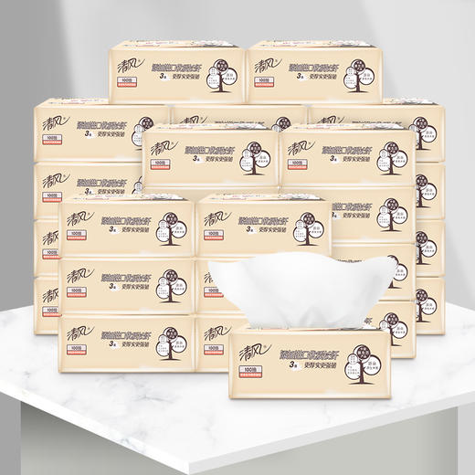 清风萌宠系列亲肤抽纸27小包（100抽）【XPTX】 商品图3