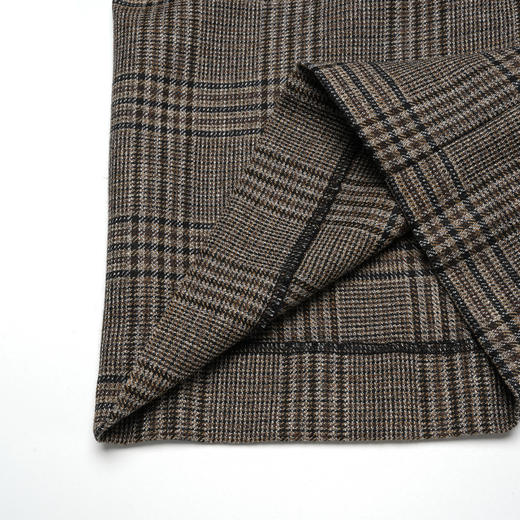 ROMI STUDIO“威尔士亲王裤”腔调穿搭高腰直筒灰格纹西裤 23AWK718 商品图4