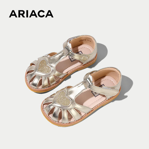 ARIACA艾芮苏女童公主凉鞋2025夏季新款宝宝软底儿童包头鞋小女孩1856-3 商品图3