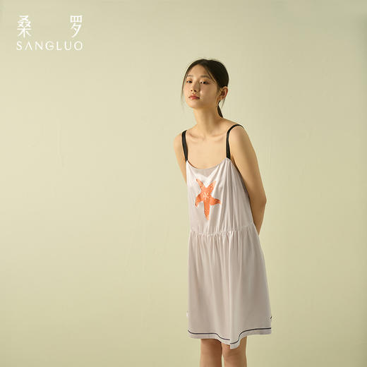 桑罗海岛系列海星吊带短裙显瘦少女感睡裙可外穿 商品图1