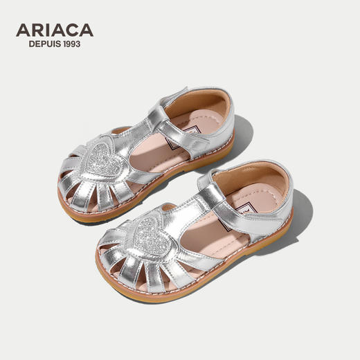 ARIACA艾芮苏女童公主凉鞋2025夏季新款宝宝软底儿童包头鞋小女孩1856-3 商品图2